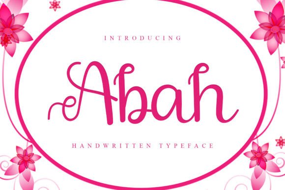 Abah: A Font That Adds Handwritten Elegance to Your Designs
