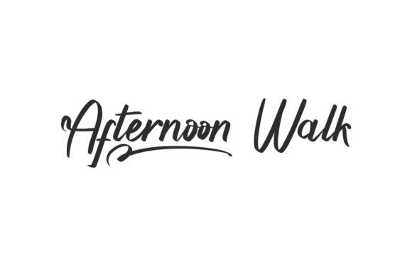 Afternoon Walk: A Versatile Casual Calligraphy Font