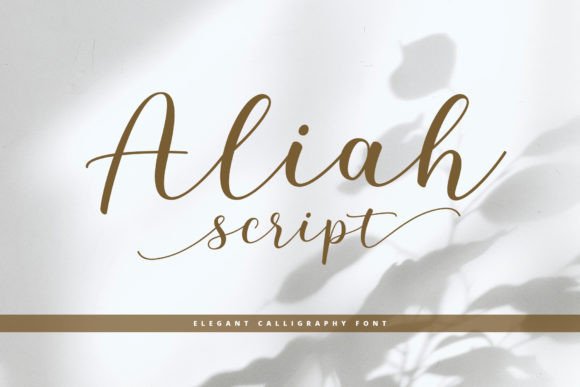 Aliah Script: A Modern Elegance in Calligraphy Typography
