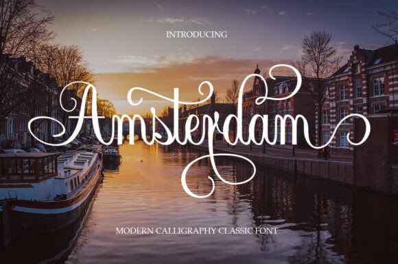 Amsterdam Script: A Modern Calligraphy Font for Creative Projects