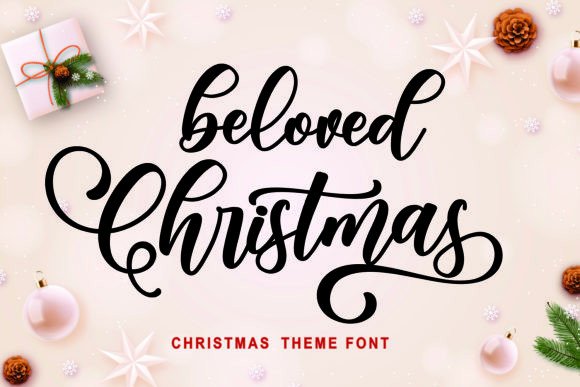 Beloved Christmas: A Strategic Script Font for Elegant Design and Purposeful Branding