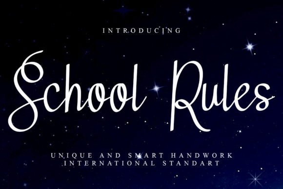 Bring Handwritten Elegance to Your Designs with School Rules