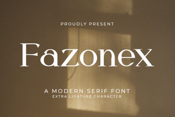 Fazonex: A Timeless Typeface for Modern Luxury Design
