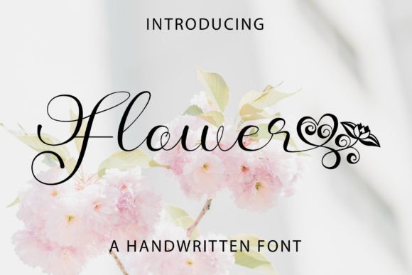 Flower Font: Elegance in Every Handwritten Stroke