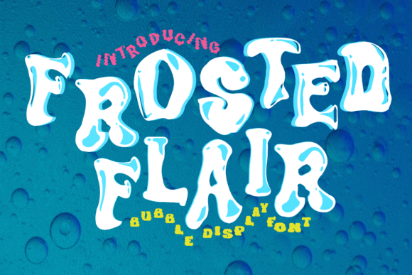 Frosted Flair: The Playful Display Font That Bubbles with Charm