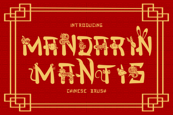 Mandarin Mantis: A Whimsical Brush Font with Oriental Flair