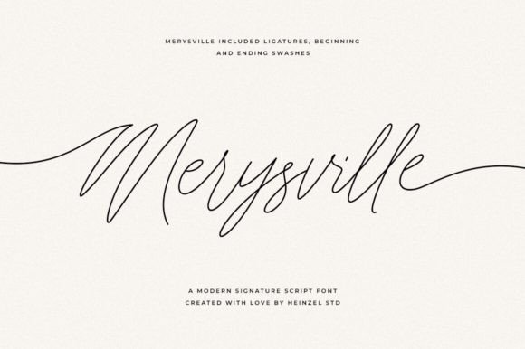 Merysville: The Handwritten Font That Elevates Your Design Projects