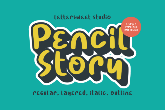 Pencil Story: A Whimsical Font for Captivating Design Projects