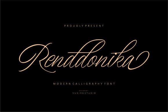 Renddonika: A Modern Script Font for Strategic Branding and Creative Communication