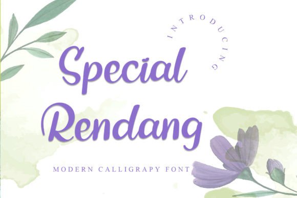 Special Rendang: A Beautifully Crafted Handwritten Font for Stunning Designs