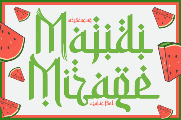 Step into the Enchanting World of Arabic Typography with Majidi Mirage