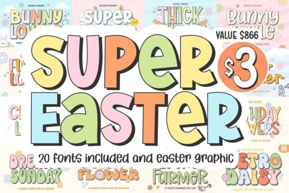Super Easter Font and Graphics Bundle: Elevate Your Creative Projects