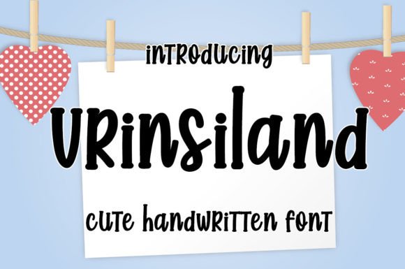 Vrinsiland: A Modern Handwritten Font for Creative Projects