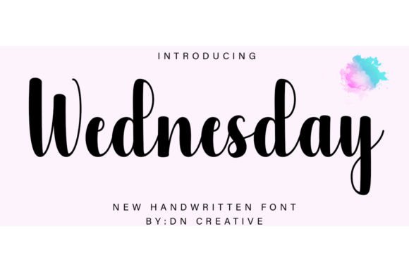Wednesday Font: A Stylish Handwritten Typeface for Creative Projects
