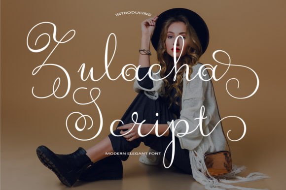 Zulaeha Script: A Modern Font for Creative Expression
